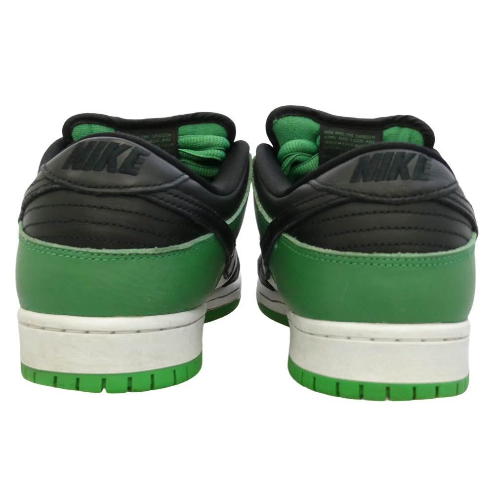 NIKE ナイキ BQ6817-302 SB Dunk Low Pro "Black and Classic Green SB ダンク ロー プロ "ブラック アンド クラシックグリーン ローカット スニーカー ブラック系 グリーン系 27.5cm【中古】