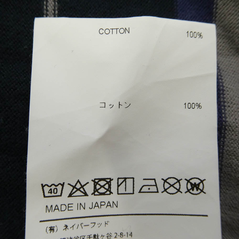 WTAPS ダブルタップス 23SS 231ATDT-CSM21 BDY LS COTTON TEXTILE SIGN ボーダー Tシャツ ロンT 長袖カットソー マルチカラー系 2【中古】