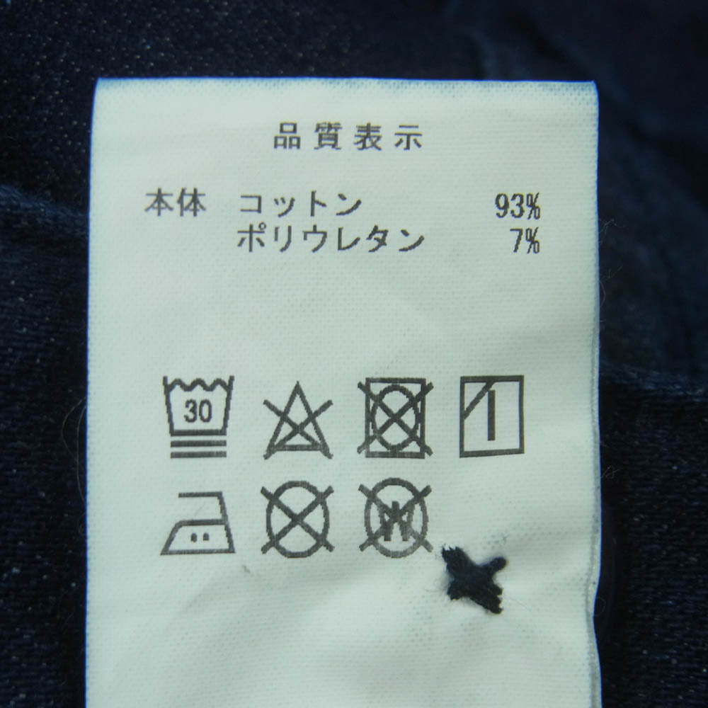 DESCENDANT ディセンダント 18AW 182ATDS-PTM02 SHORE DENIM PANTS CACHALOT カシャロ刺繍 イージー デニム パンツ インディゴブルー系 M 2【中古】