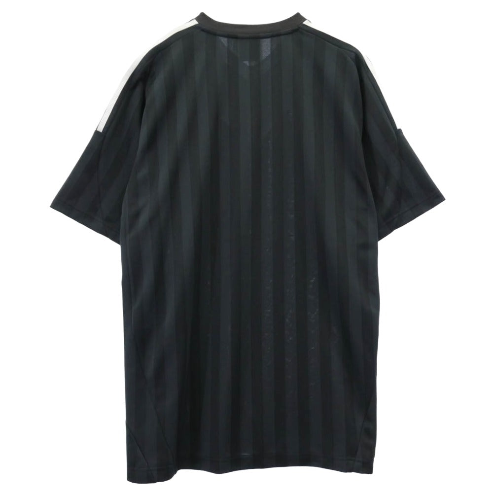 BALENCIAGA バレンシアガ adidas アディダス 23SS 723663 TNV13 x adidas アディダス オーバーサイズ サッカー 半袖 ゲームシャツ Tシャツ ブラック系 グレー系 3【中古】