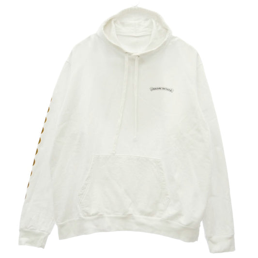 CHROME HEARTS クロムハーツ（原本無） SWTSHRT HD PLVR CHプラス プリント プルオーバー フーディー パーカー ホワイト系 XXL【中古】