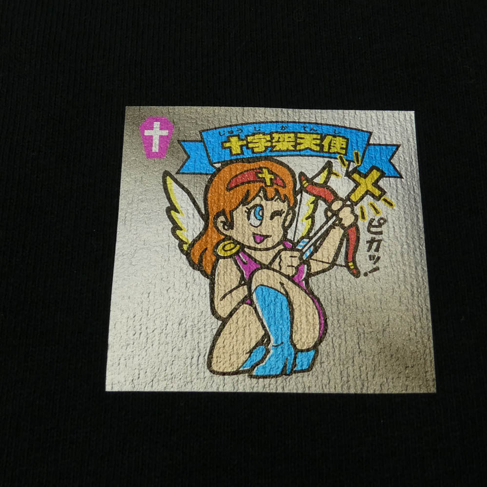 SAPEUR サプール ビックリマン 十字架天使 プリント 長袖カットソー ブラック系 M【新古品】【未使用】【中古】