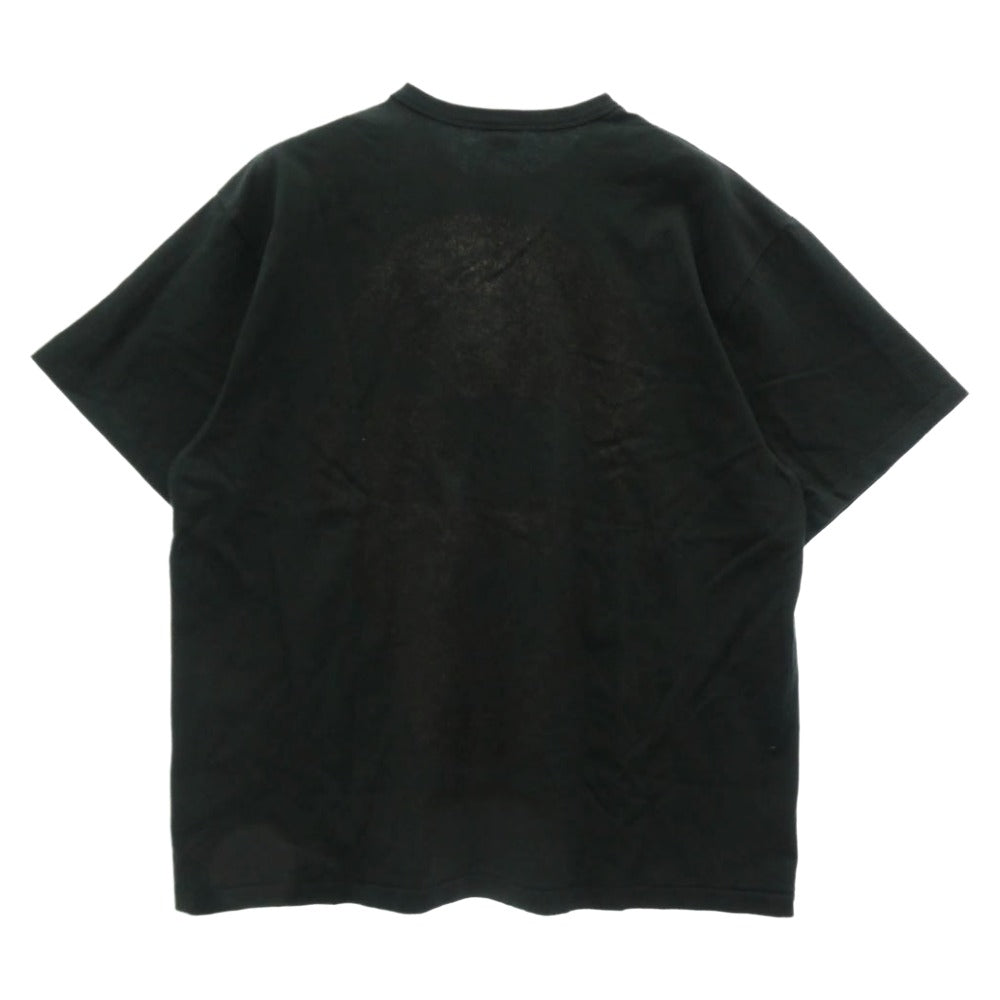 SAPEUR サプール × SPOWT スポウト S/S Tee デニスロッドマン かすれプリント Tシャツ 半袖カットソー ブラック系 XL【中古】