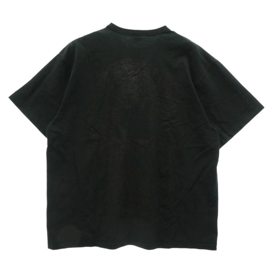 SAPEUR サプール × SPOWT スポウト S/S Tee デニスロッドマン かすれプリント Tシャツ 半袖カットソー ブラック系 XL【中古】