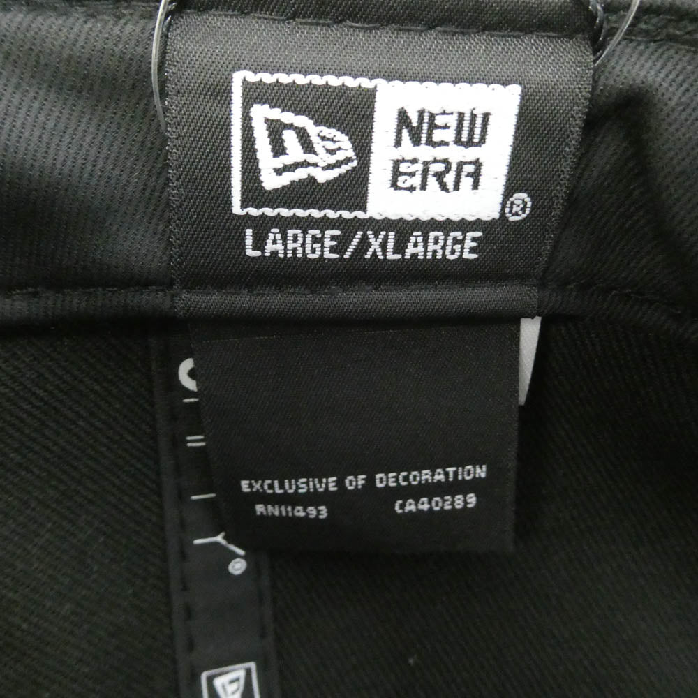 SAPEUR サプール NEW ERA ニューエラ A0025-329 × NEW ERA ニューエラ ロゴ刺繍 キャップ 帽子 ブラック系 XL【新古品】【未使用】【中古】