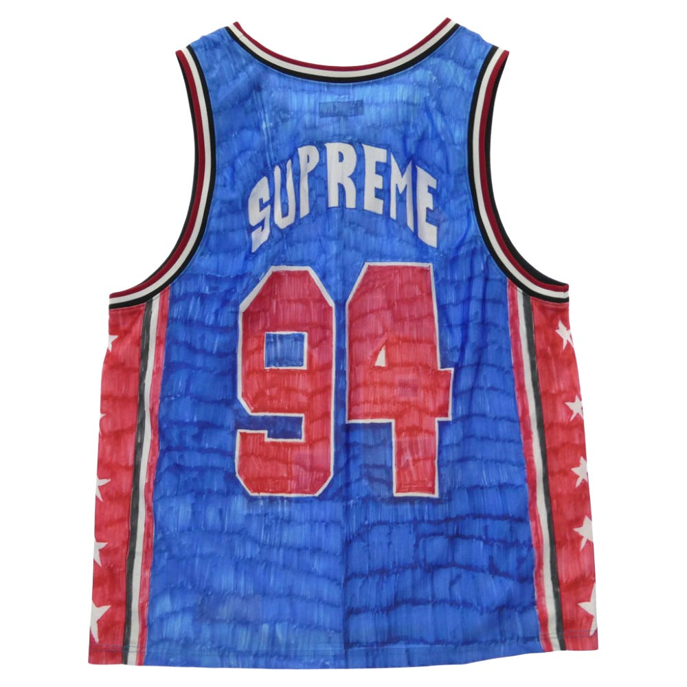 Supreme シュプリーム 25SS Marker Basketball Jersey マーカーロゴ バスケットボール ジャージー タンクトップ マルチカラー系 XL【極上美品】【中古】