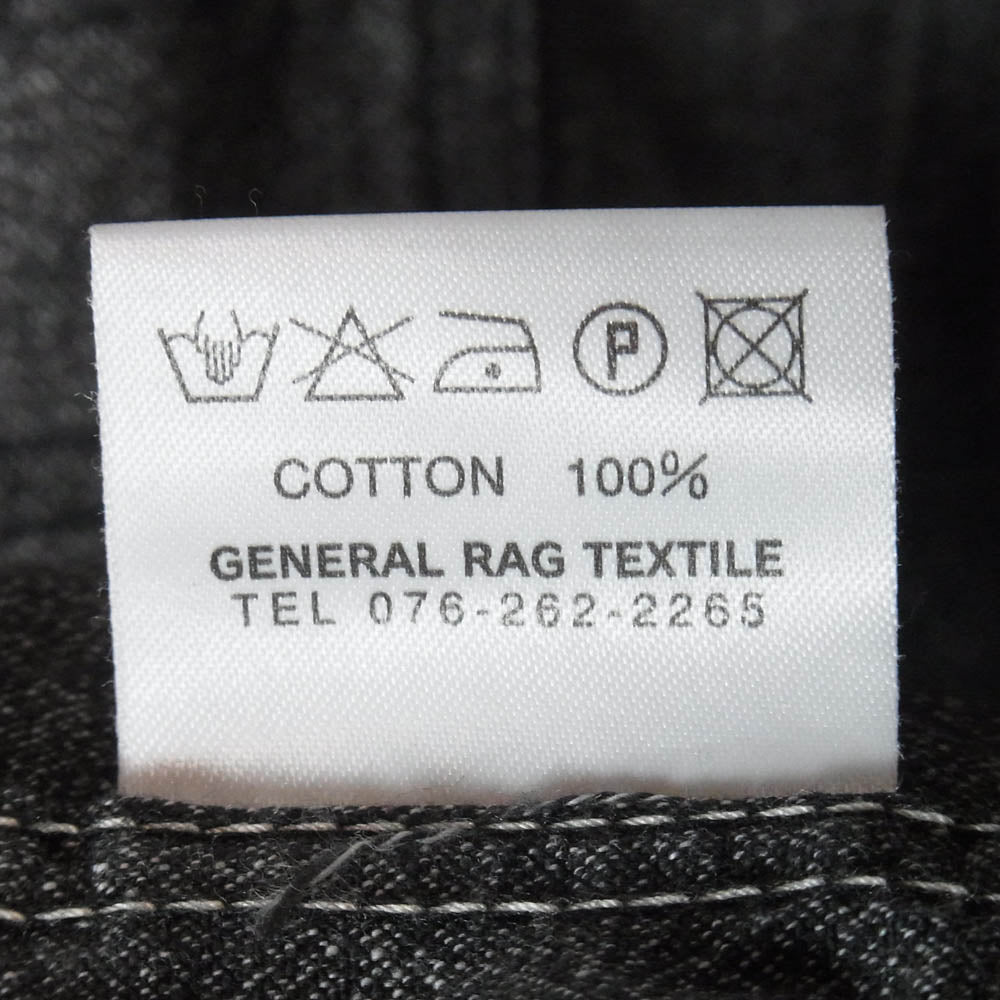 ジェネラグ 2394542 Chambray work shirt シャンブレー 長袖 ワークシャツ ダークグレー系 15【中古】