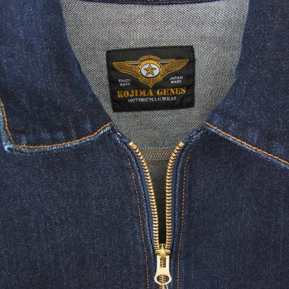 KOJIMA GENES 児島ジーンズ RNB-580D 13OZ ケブラー ミックス Dポケット スポーツ デニムジャケット インディゴブルー系 XL【中古】
