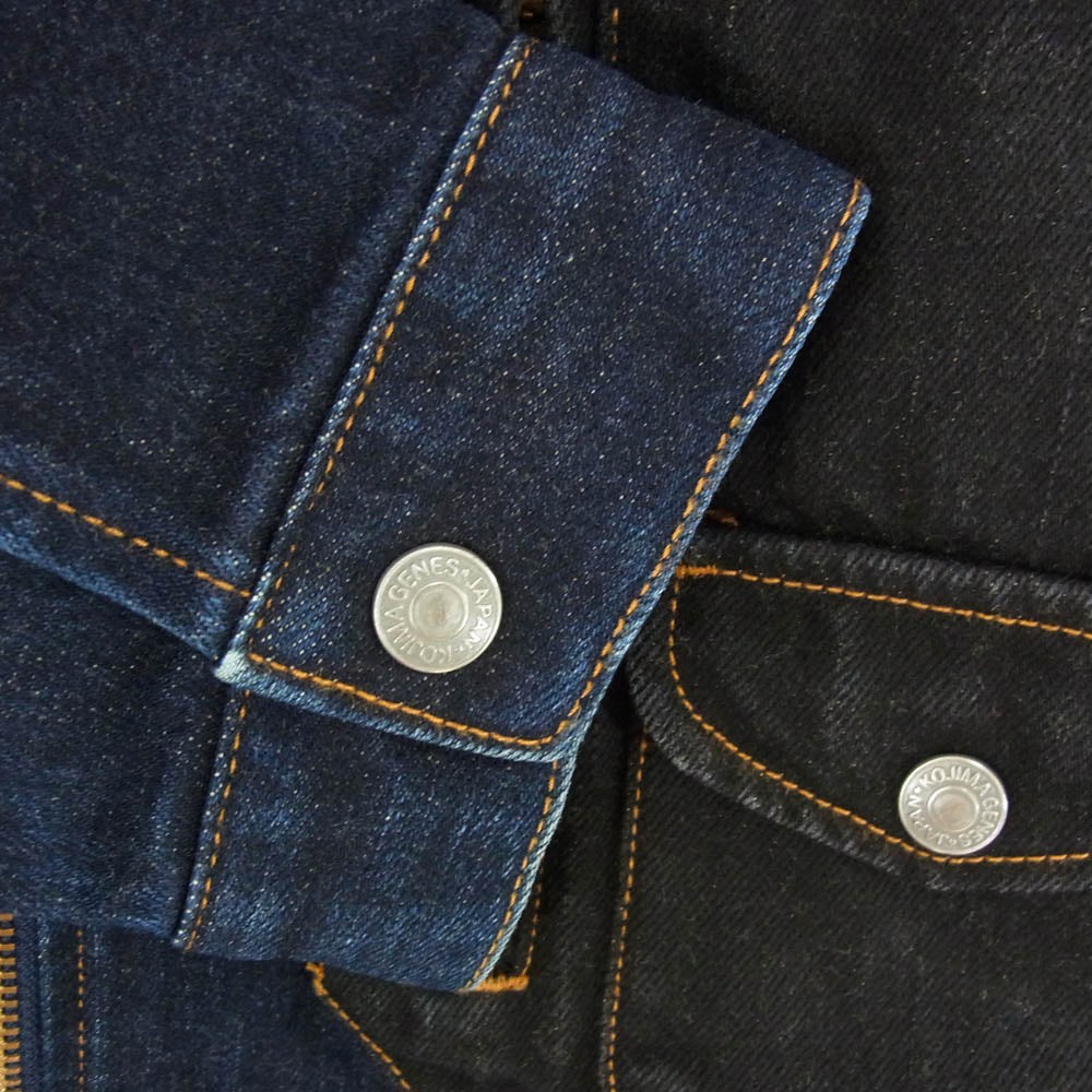 KOJIMA GENES 児島ジーンズ RNB-580D 13OZ ケブラー ミックス Dポケット スポーツ デニムジャケット インディゴブルー系 XL【中古】