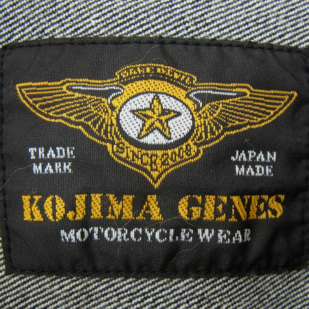 KOJIMA GENES 児島ジーンズ RNB-580D 13OZ ケブラー ミックス Dポケット スポーツ デニムジャケット インディゴブルー系 XL【中古】