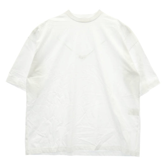 nagonstans ナゴンスタンス 470JS180-1321 crew-neck t-shirt ルーズシルエット ベーシック クルーネック 半袖 Tシャツ ホワイト系 M【中古】