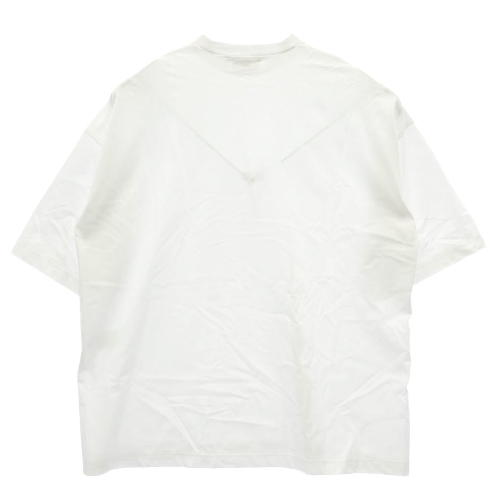 nagonstans ナゴンスタンス 470JS180-1321 crew-neck t-shirt ルーズシルエット ベーシック クルーネック 半袖 Tシャツ ホワイト系 M【中古】