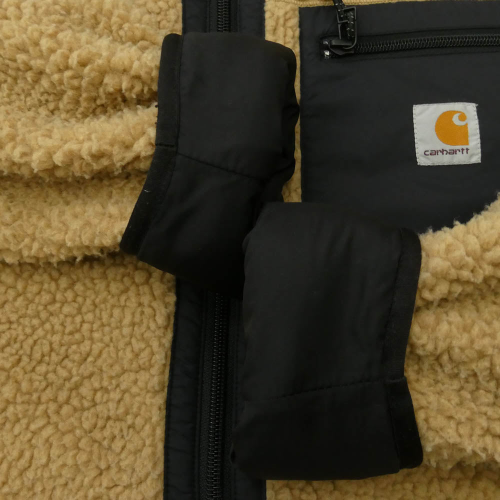 Carhartt カーハート I025120.07E.00.03 WIP PRENTIS LINER プレンティス ライナー 10.3オンス ボア フリース ジャケット ライトブラウン系 M【中古】