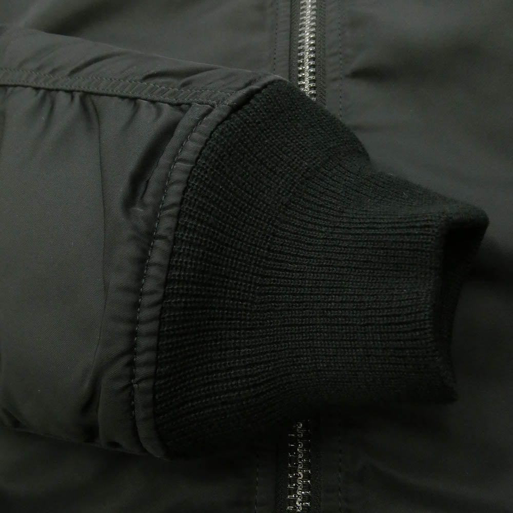 ALPHA アルファ 0615-00-573-8335 INDUSTRIES MIL-J-82790J JACKET FLYER'S MAN INTERMEDIATE MA-1 KNOXVILLE TN.U.S.Aアメリカ空軍 フライトジャケット ボンバージャケット ブラック系 L【中古】