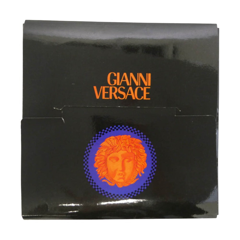 VERSACE ヴェルサーチ 総柄 フリンジ シルク ストール マルチカラー系【中古】