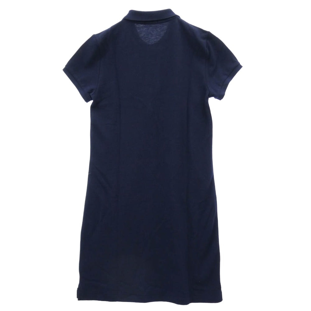 POLO RALPH LAUREN ポロ・ラルフローレン ポニー刺繍 半袖 ポロシャツ ワンピース ネイビー ネイビー系 XS【中古】