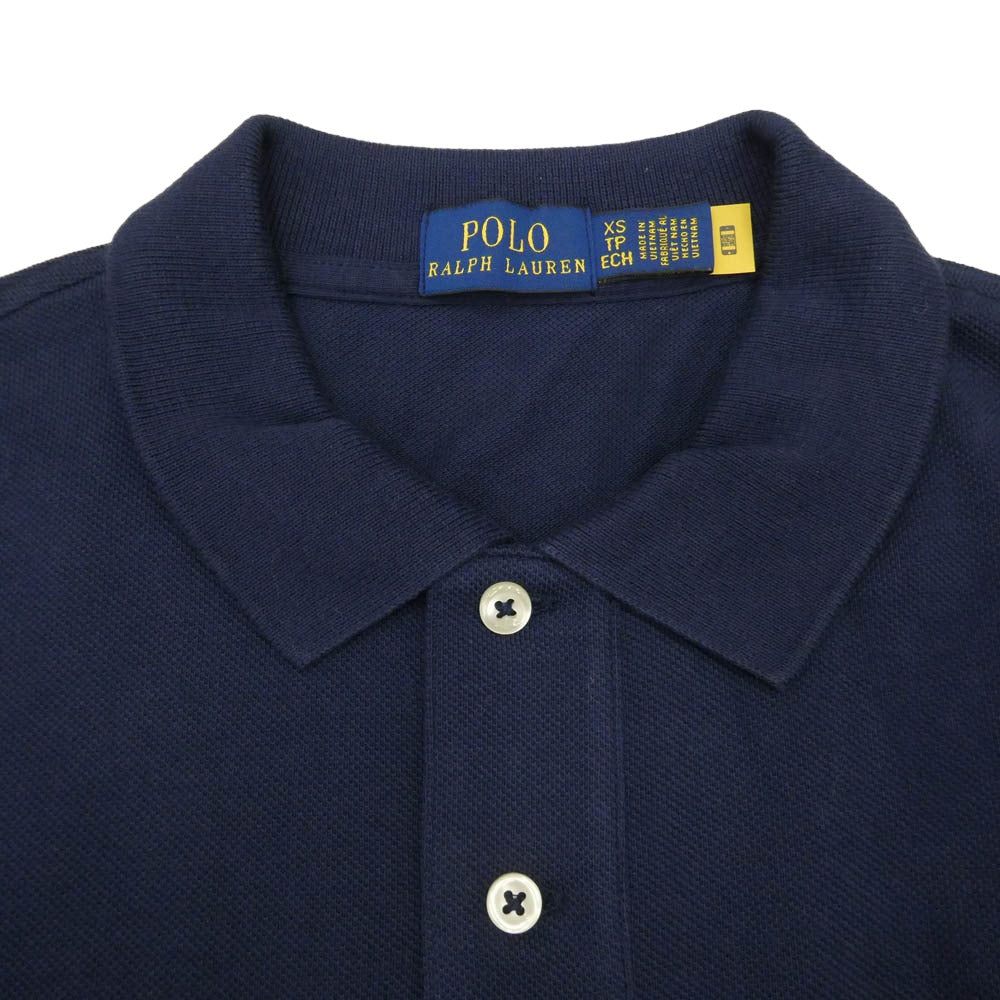 POLO RALPH LAUREN ポロ・ラルフローレン ポニー刺繍 半袖 ポロシャツ ワンピース ネイビー ネイビー系 XS【中古】