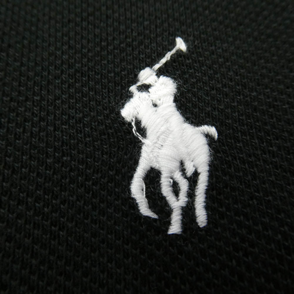 POLO RALPH LAUREN ポロ・ラルフローレン ポニー刺繍 半袖 ポロシャツ ワンピース ブラック ブラック系 XS【中古】