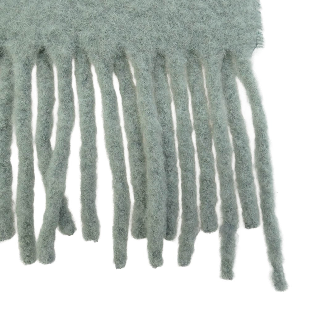 AMI PARIS アミパリス 24AW USF422.AW0054 ADC OVERSIZE SCARF オーバーサイズ フリンジ ストール マフラー グリーン グリーン系【中古】