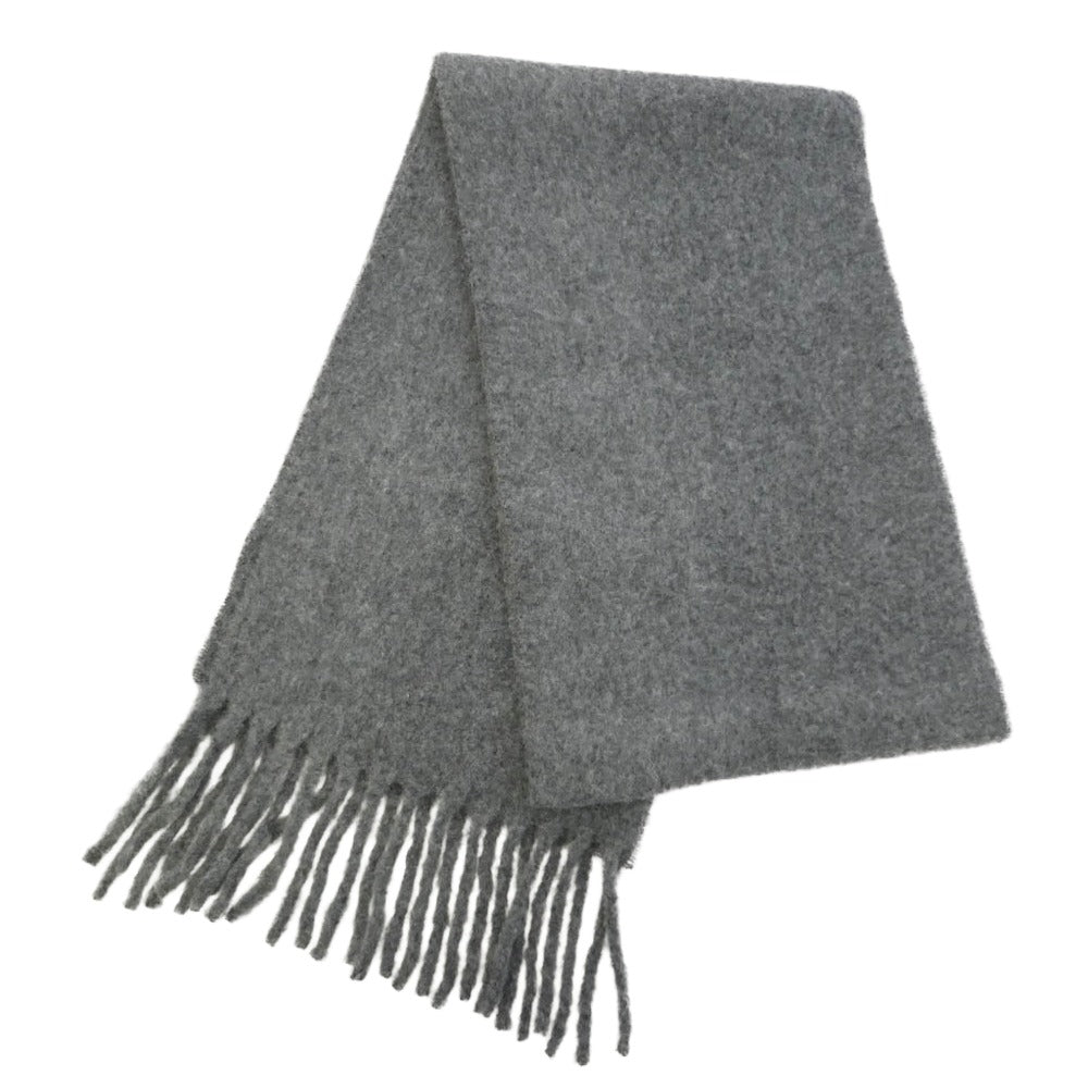 AMI PARIS アミパリス 24AW USF422.AW0054 ADC OVERSIZE SCARF オーバーサイズ フリンジ ストール マフラー グレー グレー系【中古】