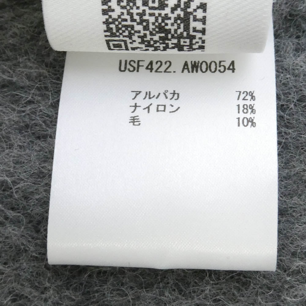 AMI PARIS アミパリス 24AW USF422.AW0054 ADC OVERSIZE SCARF オーバーサイズ フリンジ ストール マフラー グレー グレー系【中古】