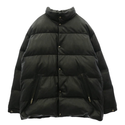 PORTER CLASSIC ポータークラシック LEATHER DOWN JACKET W / LOVE & PEACE SILVER ENTREFINO レザー ダウンジャケット ブラック系 3【中古】