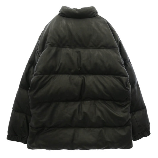 PORTER CLASSIC ポータークラシック LEATHER DOWN JACKET W / LOVE & PEACE SILVER ENTREFINO レザー ダウンジャケット ブラック系 3【中古】
