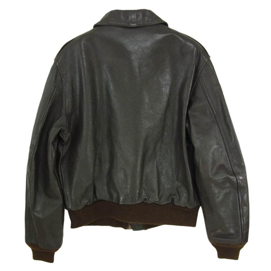 AVIREX アヴィレックス 90s USA製 A-2 フライト ジャケット ブラウン系 38【中古】
