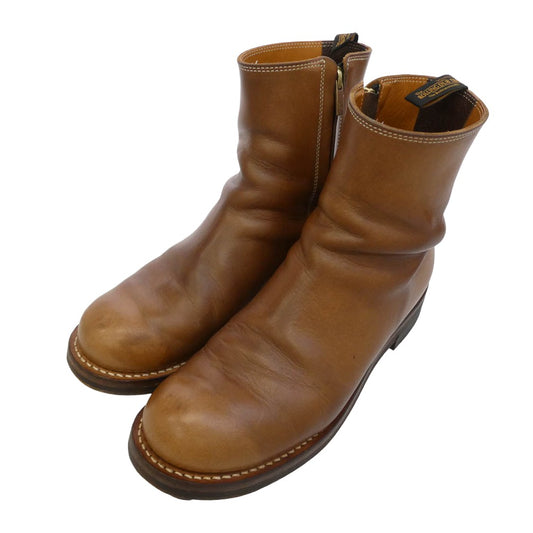 ROLLING DUB TRIO ローリングダブトリオ A14 CASPER NATURAL CHROMEXCEL キャスパー クロムエクセル レザー サイドジップ エンジニア ブーツ ブラウン系 US8H【中古】