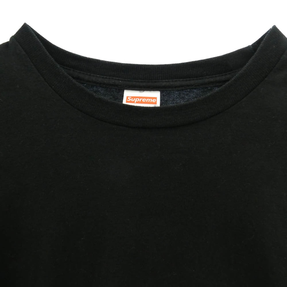 Supreme シュプリーム 17SS Independent Fuck The Rest L/S Tee インディペンデント プリント 長袖 Tシャツ カットソー ロングスリーブ ロンT ブラック系 M【中古】