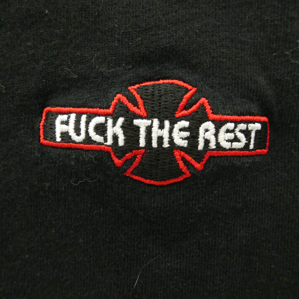 Supreme シュプリーム 17SS Independent Fuck The Rest L/S Tee インディペンデント プリント 長袖 Tシャツ カットソー ロングスリーブ ロンT ブラック系 M【中古】