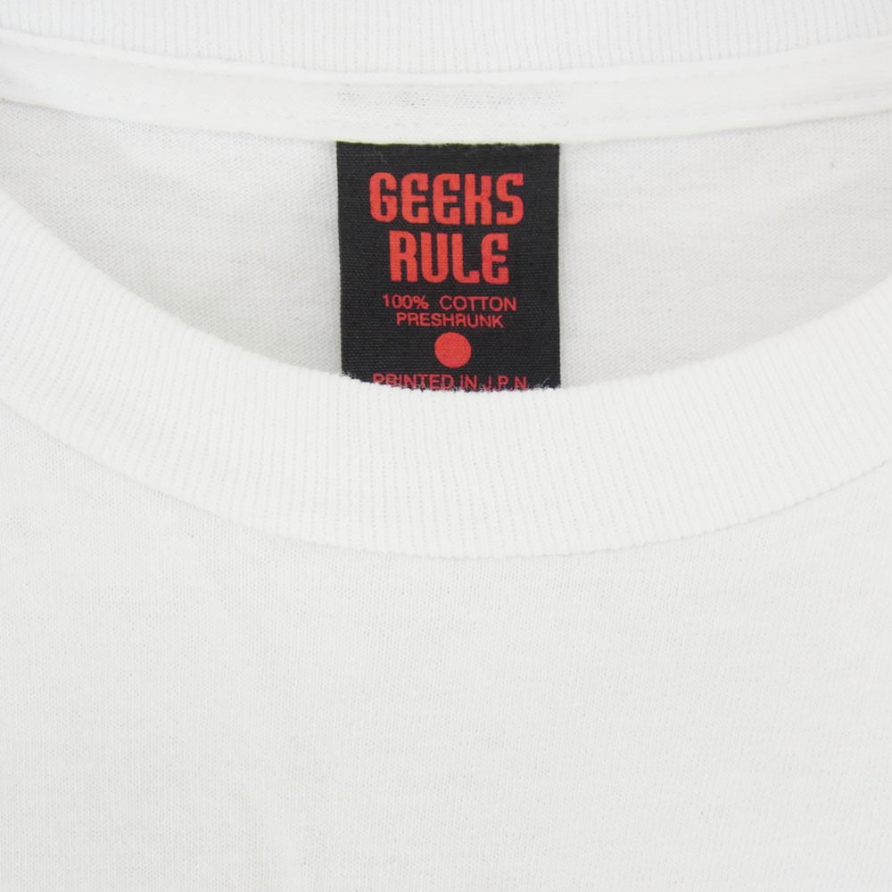 GEEKS RULE ギークスルール GHOST IN THE SHELL 攻殻機動隊 Motoko PRINT TEE 素子 プリント Tシャツ ホワイト系 XL【中古】