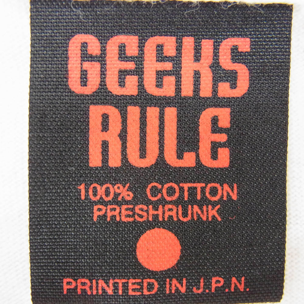 GEEKS RULE ギークスルール GHOST IN THE SHELL 攻殻機動隊 Motoko PRINT TEE 素子 プリント Tシャツ ホワイト系 XL【中古】