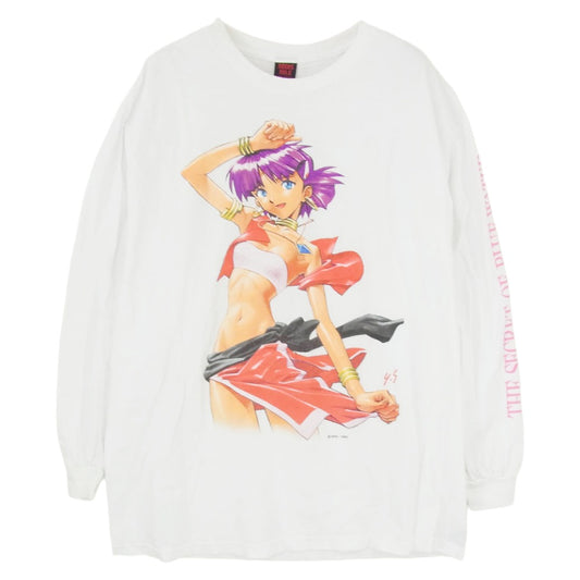 GEEKS RULE ギークスルール NADIA THE SECRET OF BLUE WATER ふしぎの海のナディア PRINTING L/S T SHIRT プリント 長袖 Tシャツ カットソー ロングスリーブ ロンT ホワイト系 XL【中古】