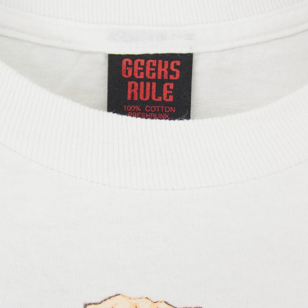 GEEKS RULE ギークスルール NADIA THE SECRET OF BLUE WATER ふしぎの海のナディア PRINTING L/S T SHIRT プリント 長袖 Tシャツ カットソー ロングスリーブ ロンT ホワイト系 XL【中古】