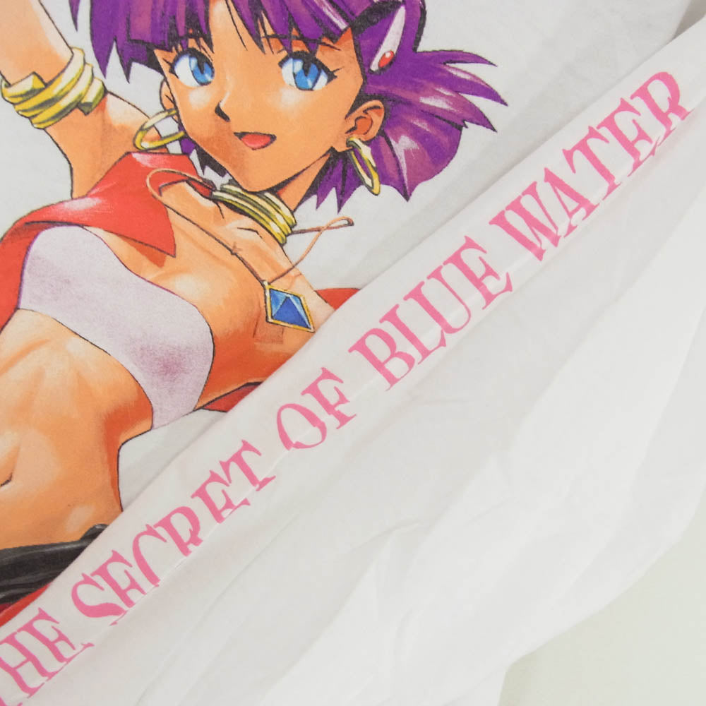 GEEKS RULE ギークスルール NADIA THE SECRET OF BLUE WATER ふしぎの海のナディア PRINTING L/S T SHIRT プリント 長袖 Tシャツ カットソー ロングスリーブ ロンT ホワイト系 XL【中古】
