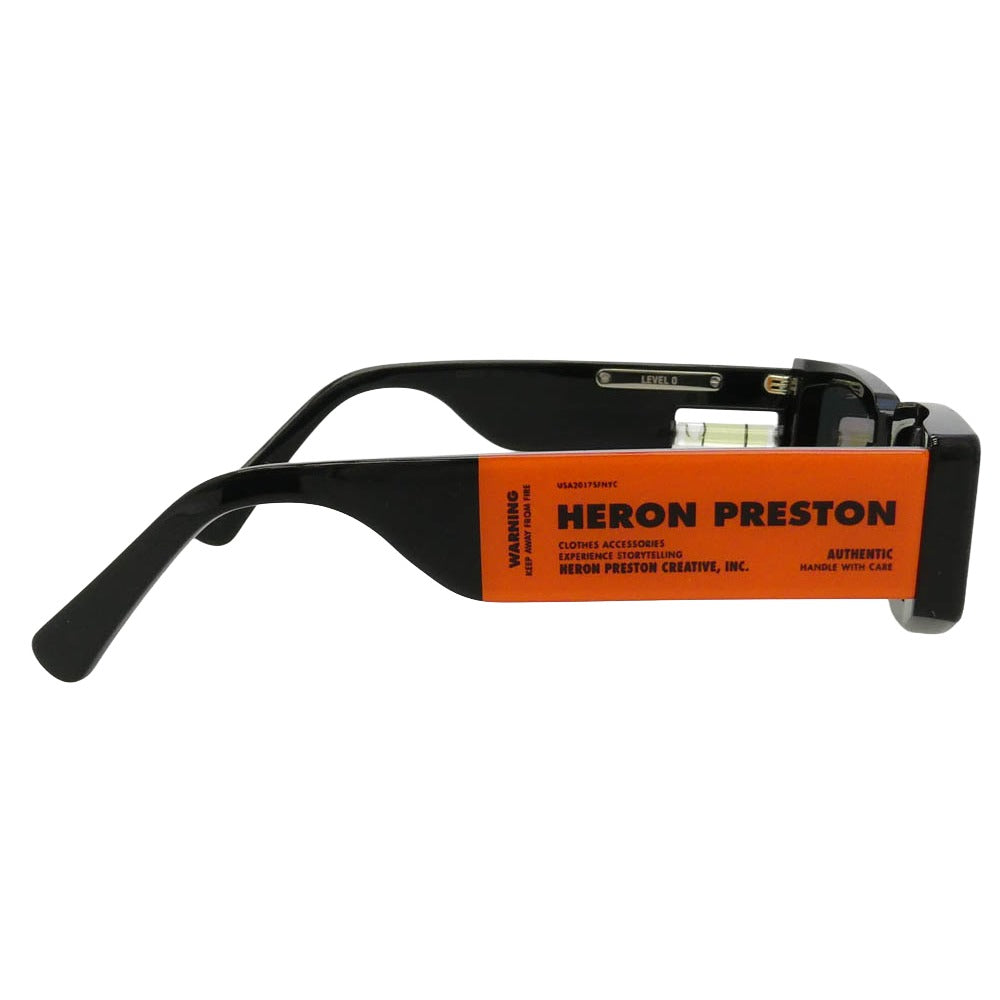 Gentle Monster ジェントルモンスター Heron Preston ヘロン プレストン Level 0-01 サングラス アイウェア ブラック系 53□21-152【中古】