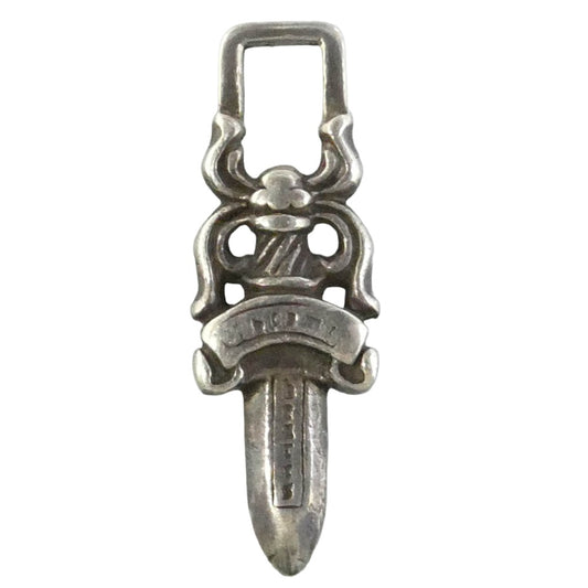 CHROME HEARTS クロムハーツ（原本無） #5DAGGER ZIP1 #5ダガーチャーム ペンダントトップ シルバー系【中古】