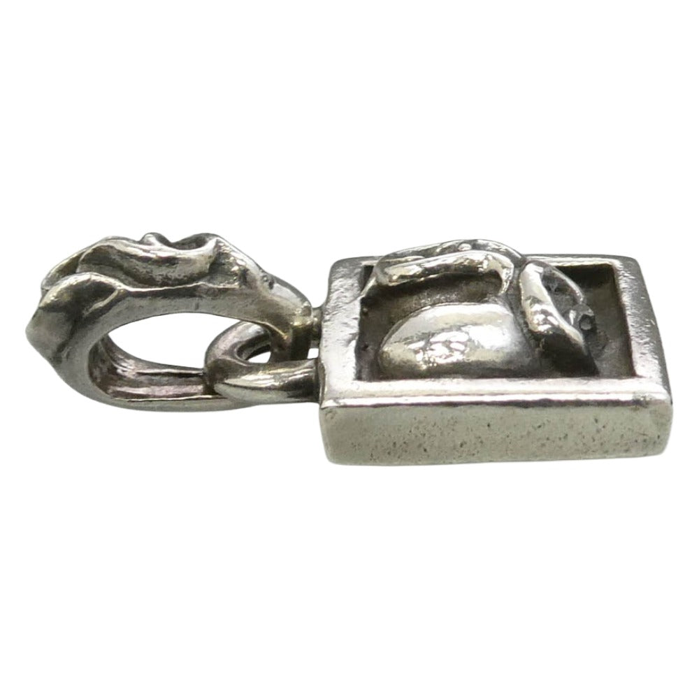 CHROME HEARTS クロムハーツ（原本無） FRAMED HEART フレームドハート チャーム シルバーネックレストップ シルバー系【中古】