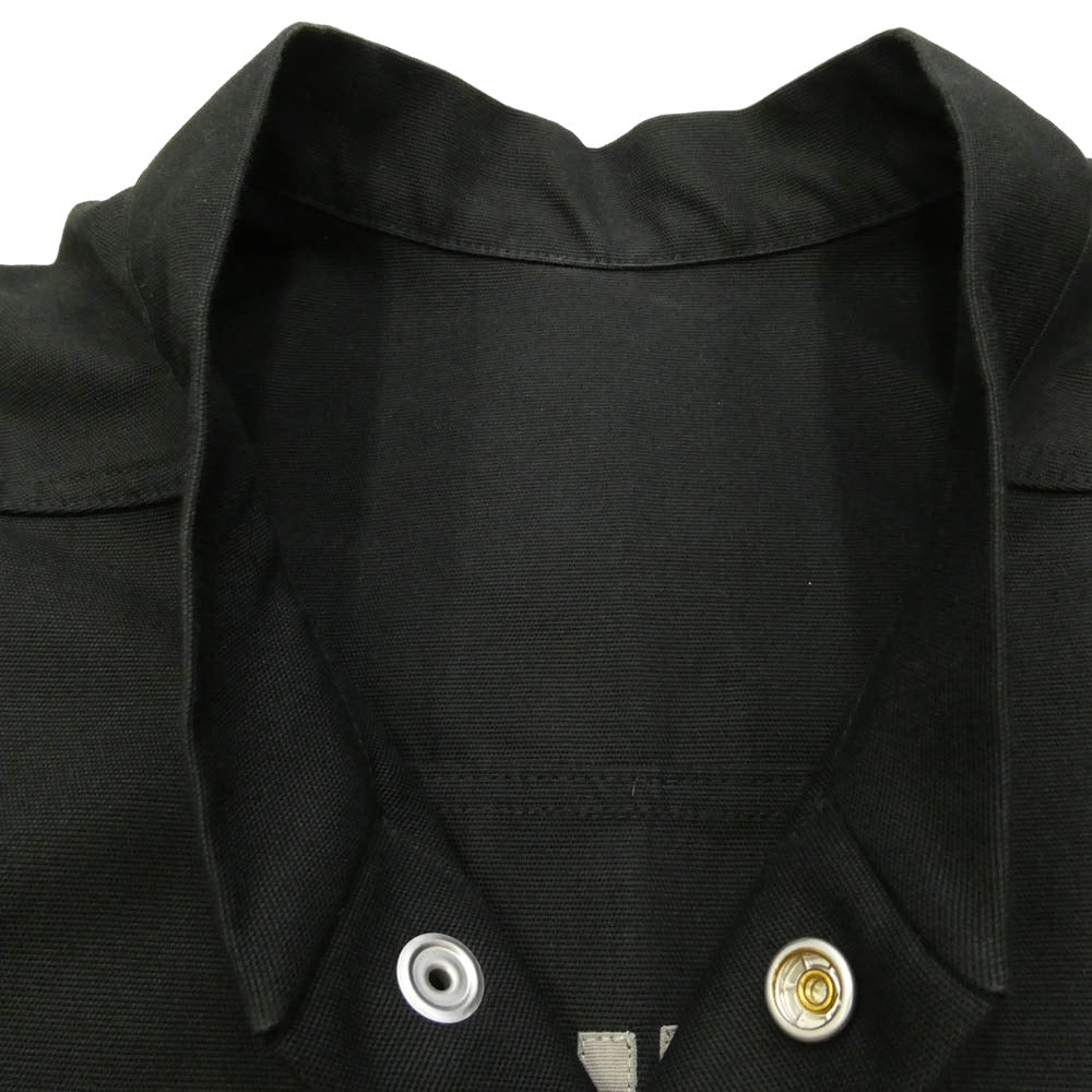 Rick Owens リックオウエンス 26SS RU01F2726-CDU CDU素材 Jumbo Faun Shirt ジャンボ シャツ ハーフスリーブ ジャケット ブラック系 46【中古】