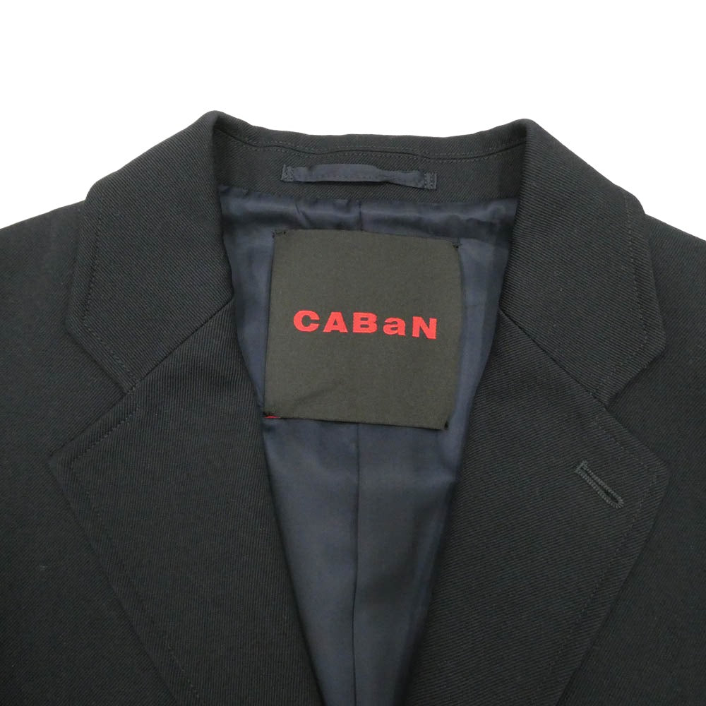 CABaN キャバン ウールギャバジン テーラードジャケット ネイビー系 L【中古】