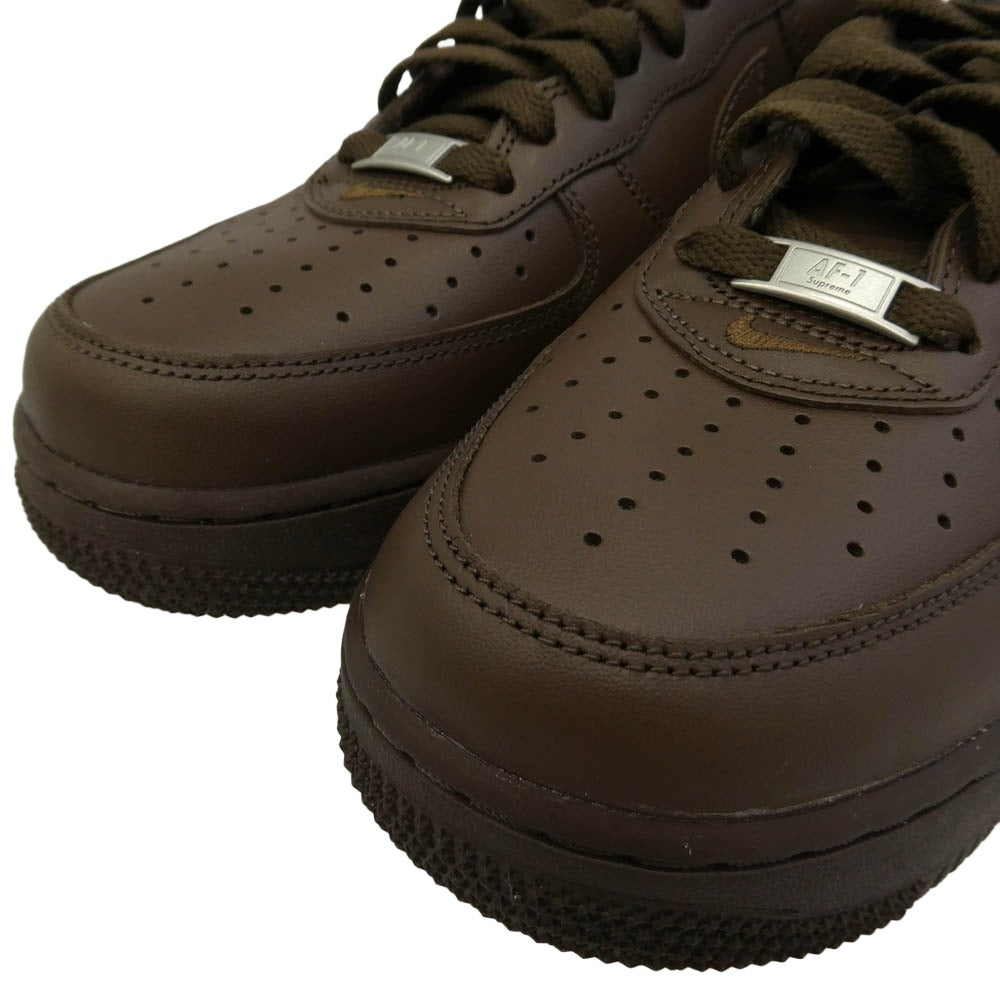 Supreme シュプリーム NIKE ナイキ CU9225-200 × Nike ナイキ Air Force 1 Low Baroque Brown エアフォース1 ローカット スニーカー ブラウン系 26cm【極上美品】【中古】