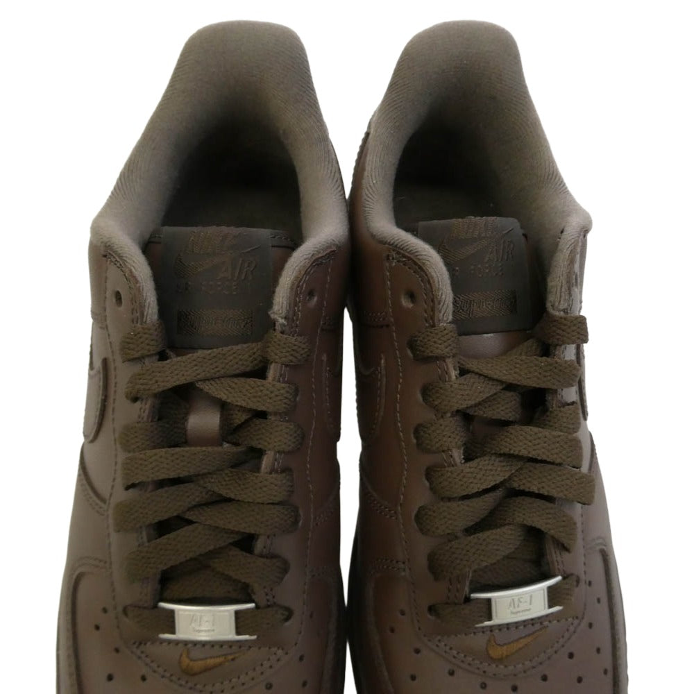 Supreme シュプリーム NIKE ナイキ CU9225-200 × Nike ナイキ Air Force 1 Low Baroque Brown エアフォース1 ローカット スニーカー ブラウン系 26cm【極上美品】【中古】