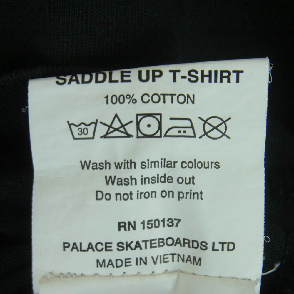 PALACE パレス Saddle Up T-Shirt サドル アップ クルーネック 半袖 Tシャツ ダークグレー系 黒に近いダークグレー系 M【中古】