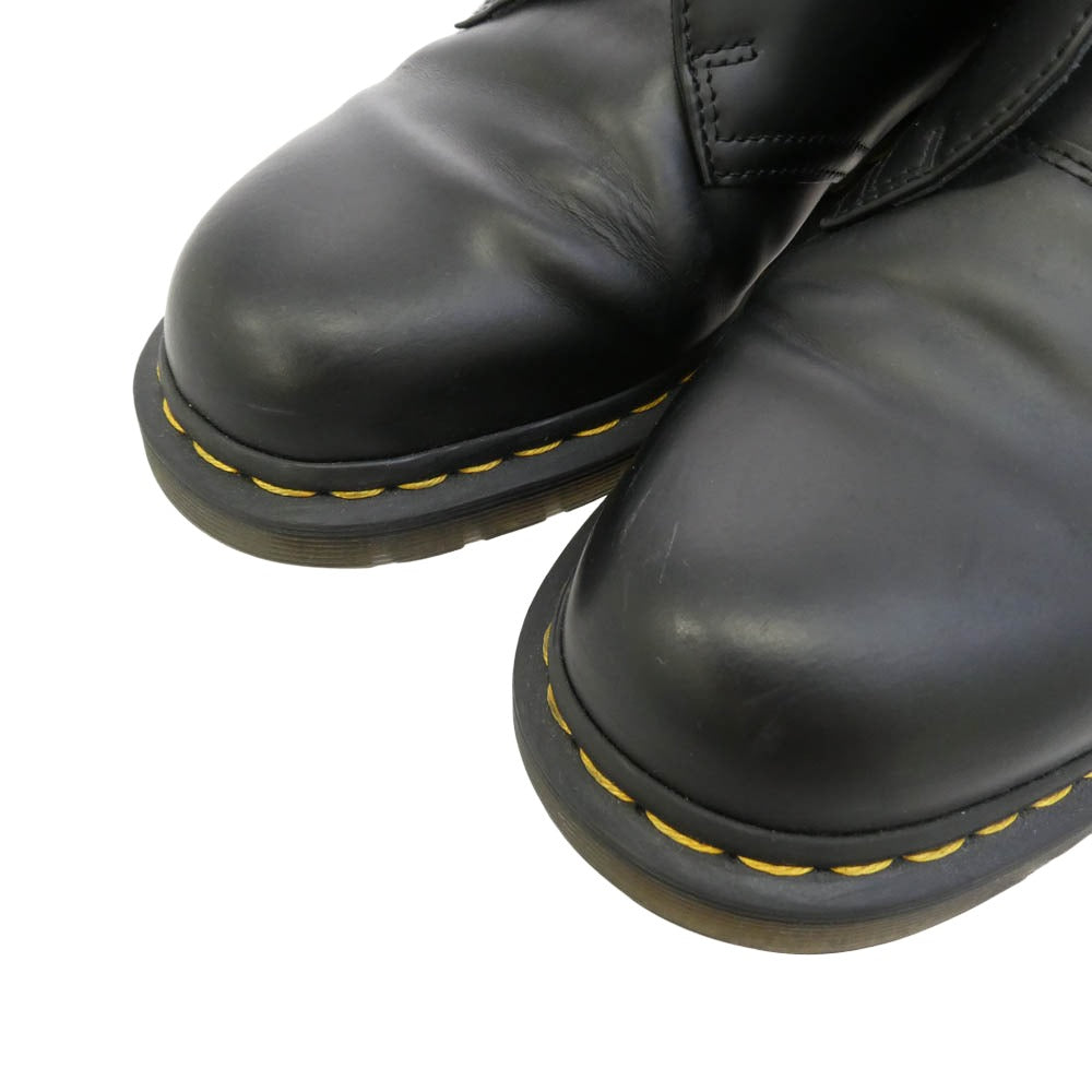 Dr.Martens ドクターマーチン 42290001 1461 LACELESS レースレス 3ホール レザー シューズ ブラック系 UK9【中古】