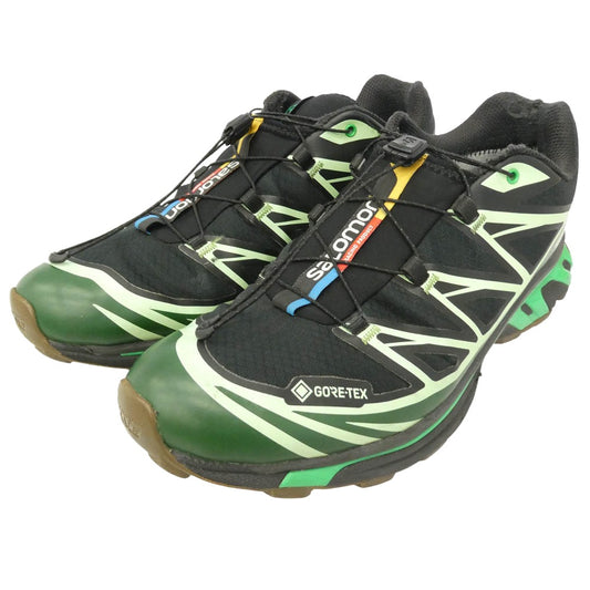 salomon サロモン 472921 XT-6 GTX ゴアテックス ローカット スニーカー ブラック系 グリーン系 28cm【中古】