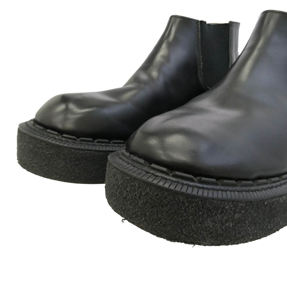 COMME des GARCONS HOMME PLUS コムデギャルソンオムプリュス GEORGE COX ジョージコックス × George Cox ジョージ コックス 26SS PQ-K102 Chelsea Boot ラバーソール サイドゴア チェルシー ブーツ ブラック系 10【中古】