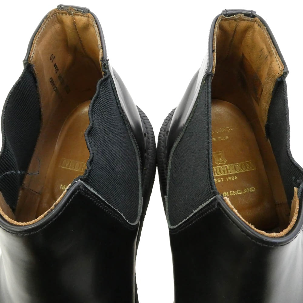COMME des GARCONS HOMME PLUS コムデギャルソンオムプリュス GEORGE COX ジョージコックス × George Cox ジョージ コックス 26SS PQ-K102 Chelsea Boot ラバーソール サイドゴア チェルシー ブーツ ブラック系 10【中古】