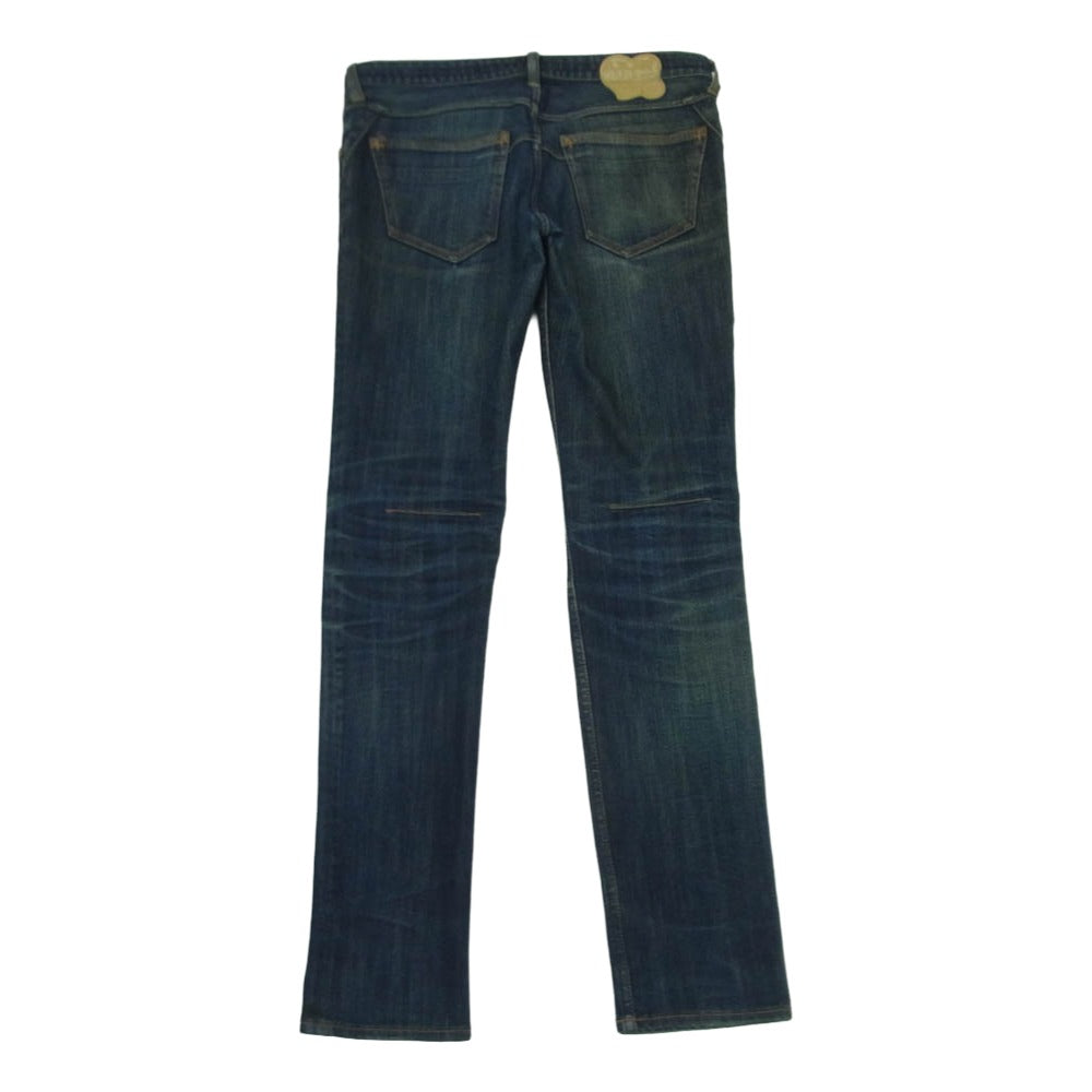 NUMBER(N)INE ナンバーナイン 08SS NNP-S908A クークスタグ BIRDS期 ハート涙パッチ ダーツデニム スキニー デニム パンツ インディゴブルー系 2【中古】