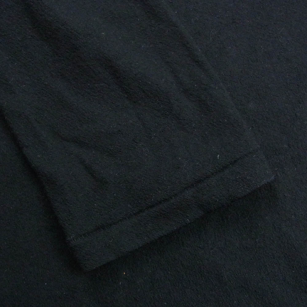 Yohji Yamamoto POUR HOMME ヨウジヤマモトプールオム 25AW HE-T04-170 スーパー 120 ウール エアー 天竺 丸首 長袖 カットソー ブラック系 3【中古】